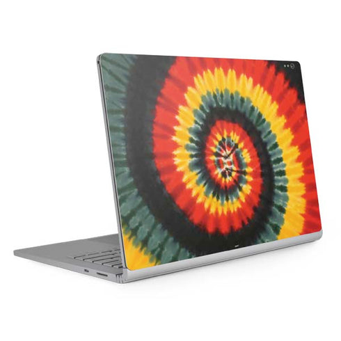 Liquid Blue Tie Dye - Rasta Spiral Surface Book 2 13.5in Skin
